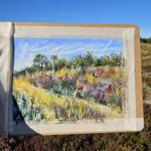 Mehr über den Artikel erfahren Plein Air in der Heide – Malen in Dänemark