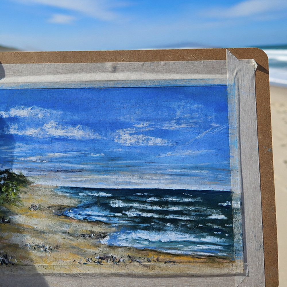 Mehr über den Artikel erfahren Plein Air in Dänemark – Malen am Strand